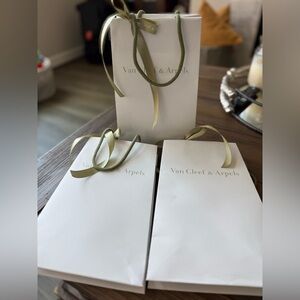 Authentic small Van Cleef paper Bags (QTY 3)